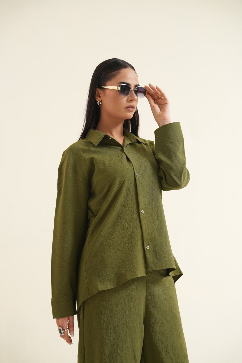 Women's Olive Green Essential Co-Ord Set