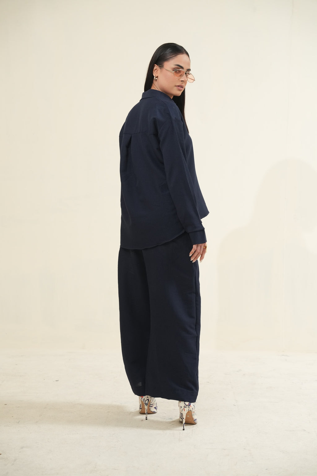 Women's Navy Blue Essential Co-Ord Set