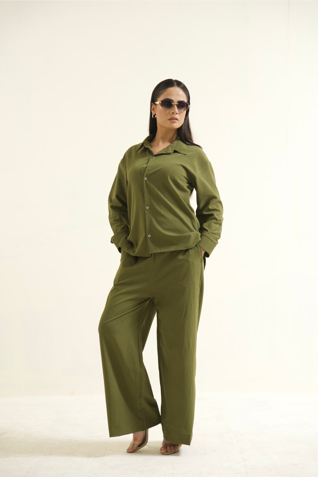 Women's Olive Green Essential Co-Ord Set