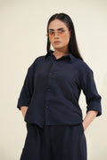 Women's Navy Blue Essential Co-Ord Set