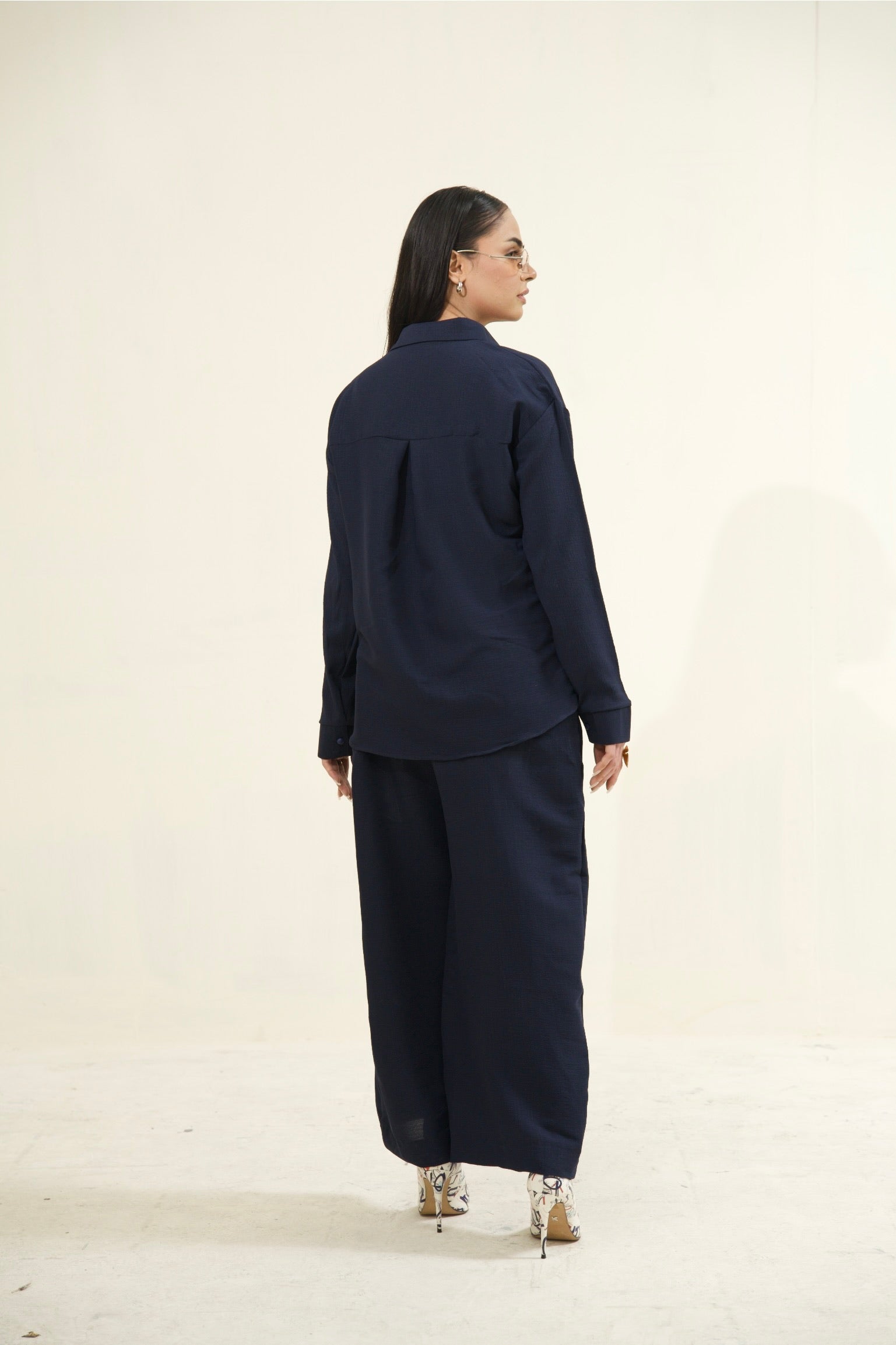 Women's Navy Blue Essential Co-Ord Set