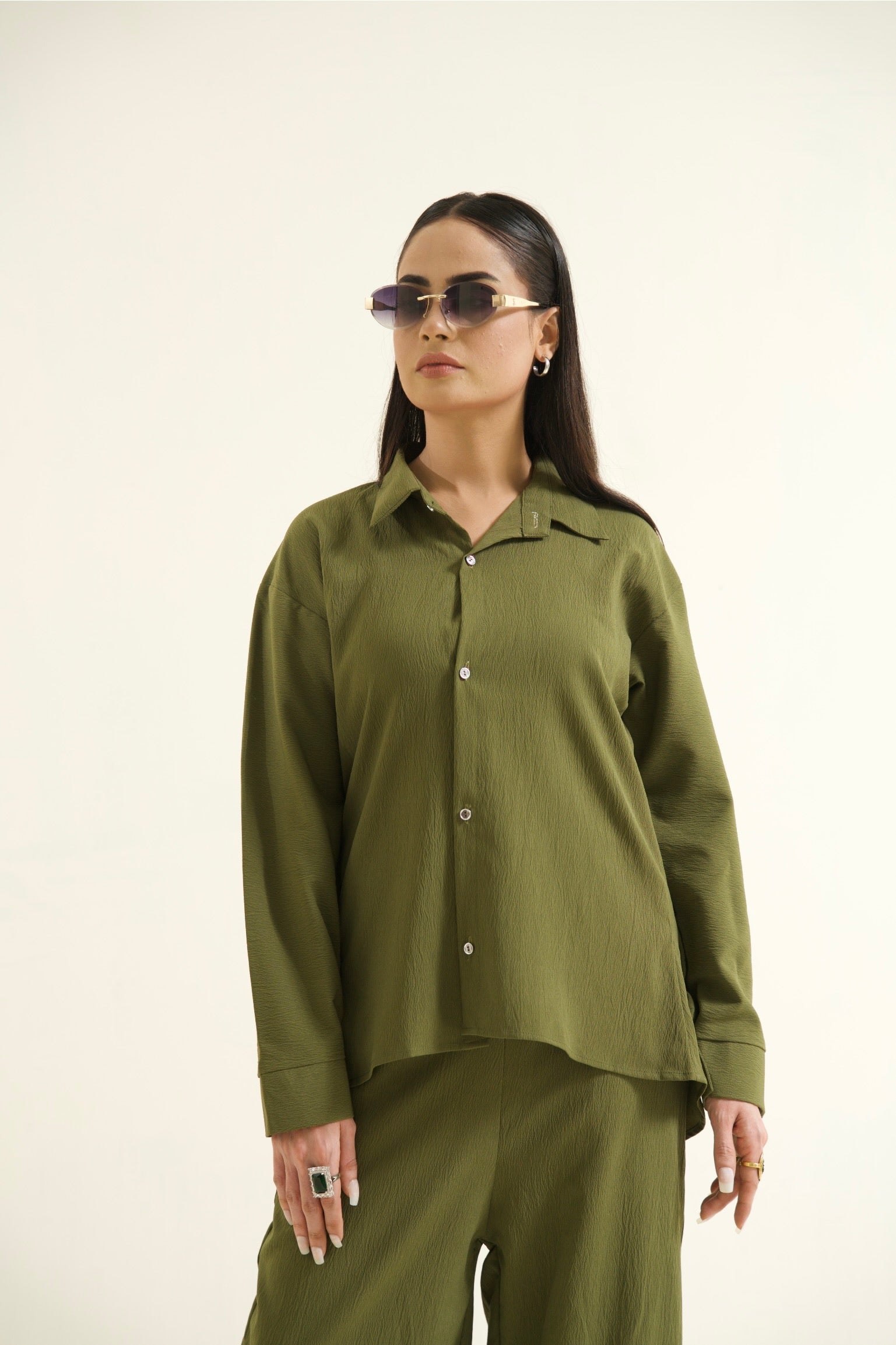 Women's Olive Green Essential Co-Ord Set