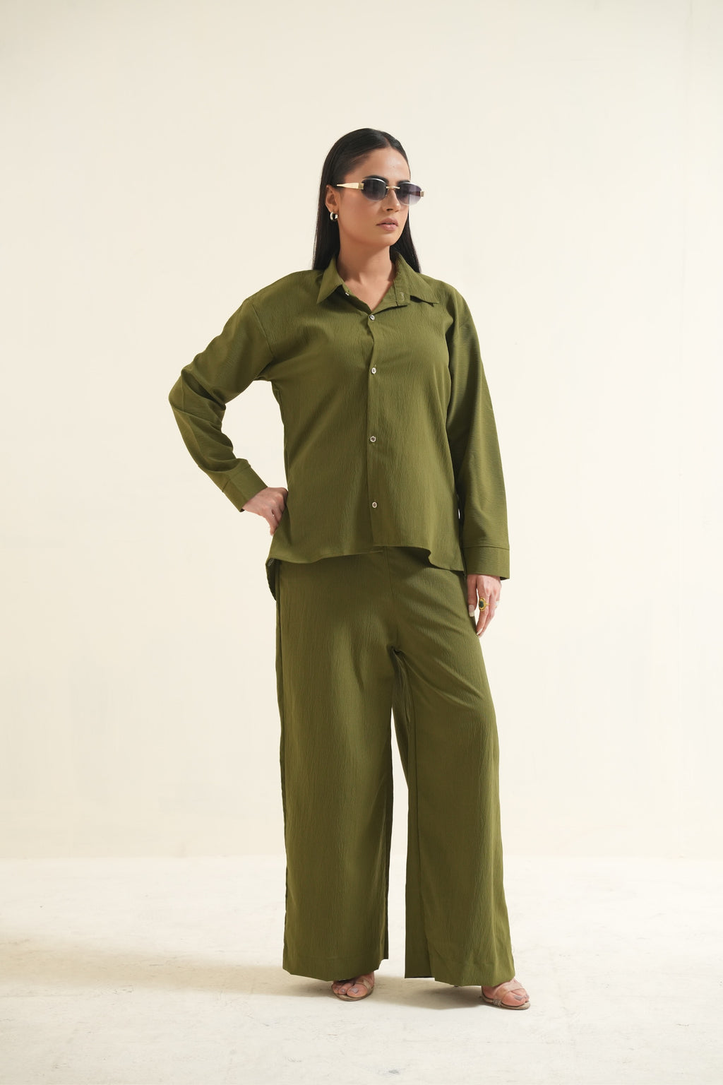 Women's Olive Green Essential Co-Ord Set