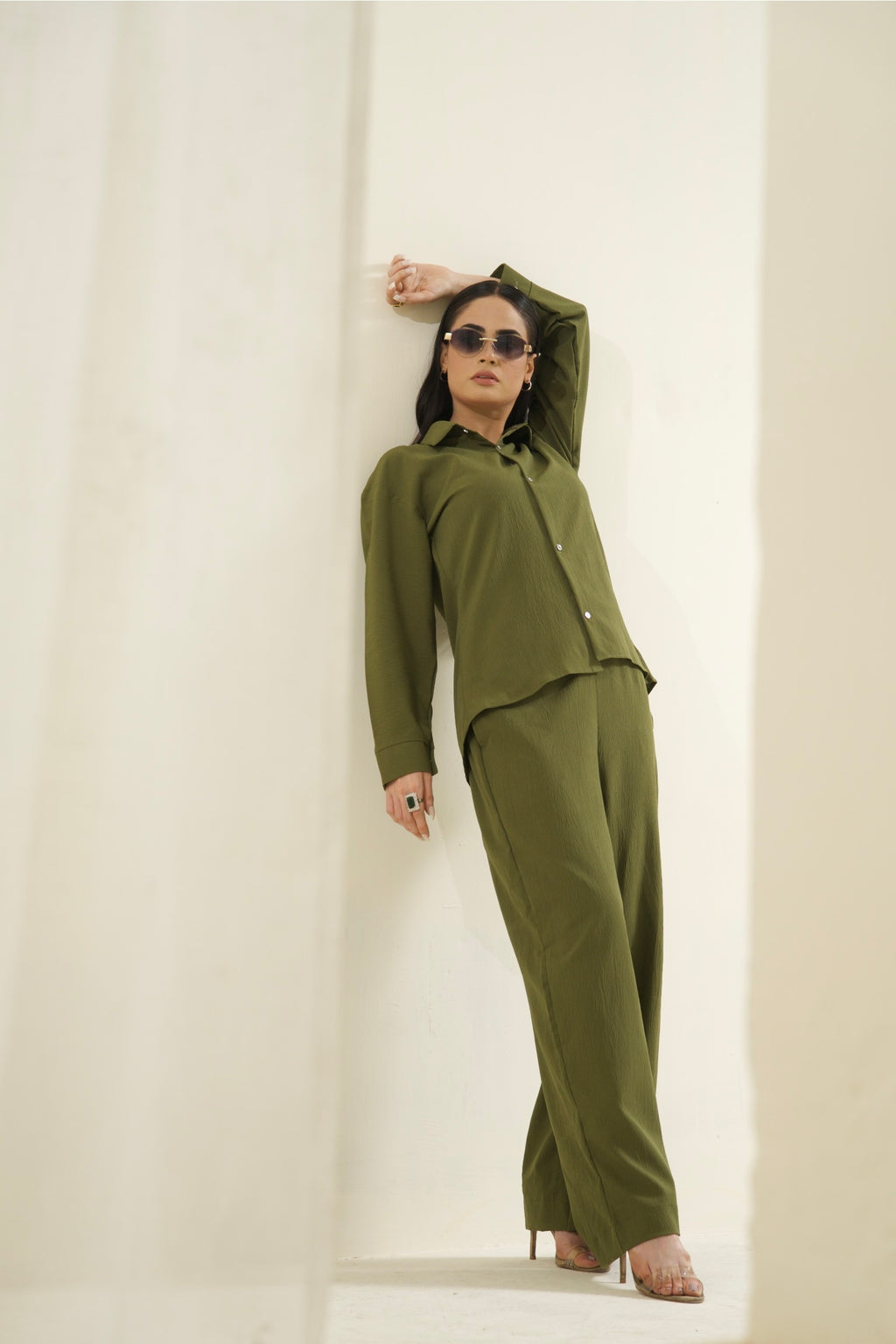 Women's Olive Green Essential Co-Ord Set