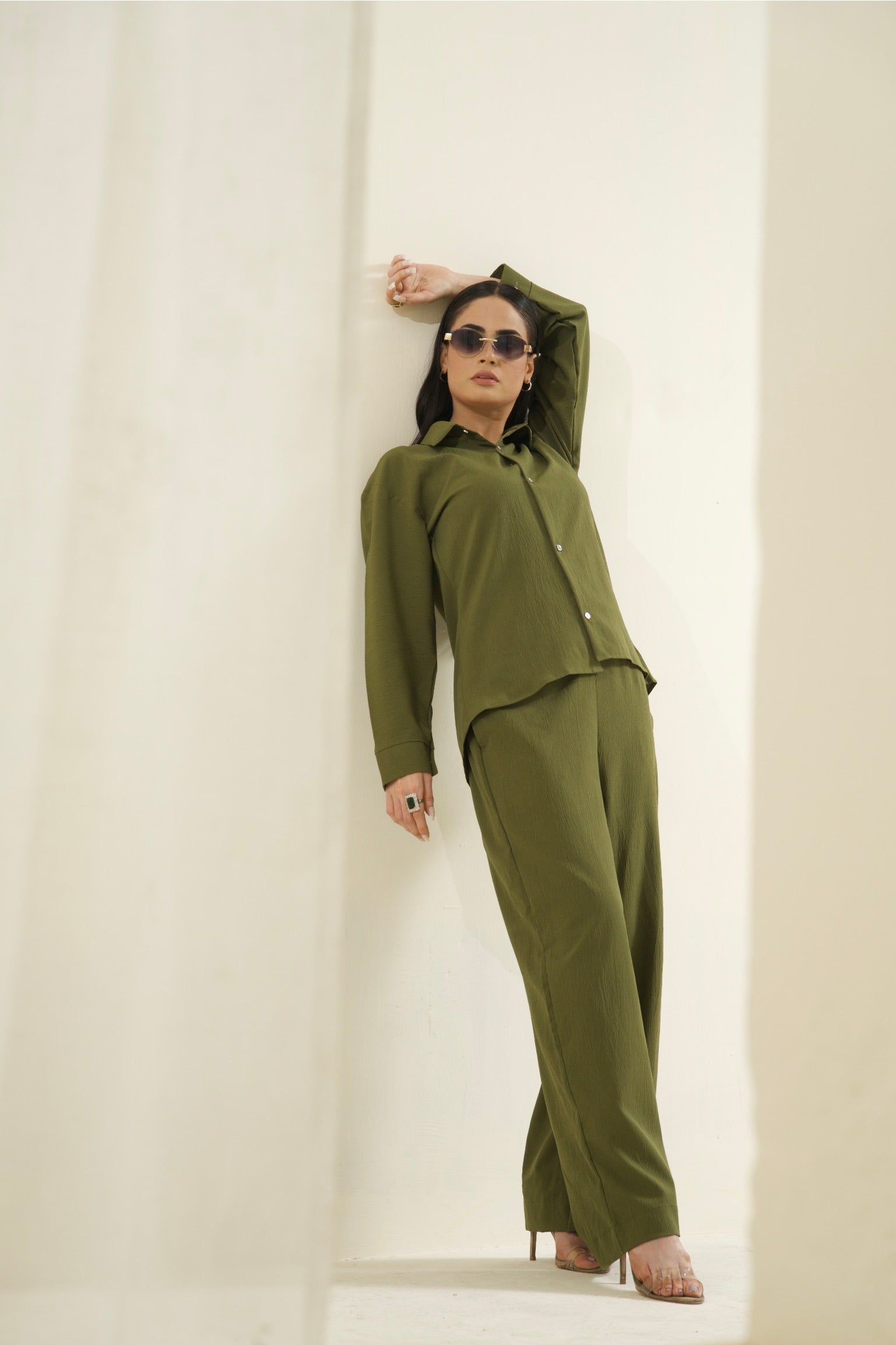 Women's Olive Green Essential Co-Ord Set