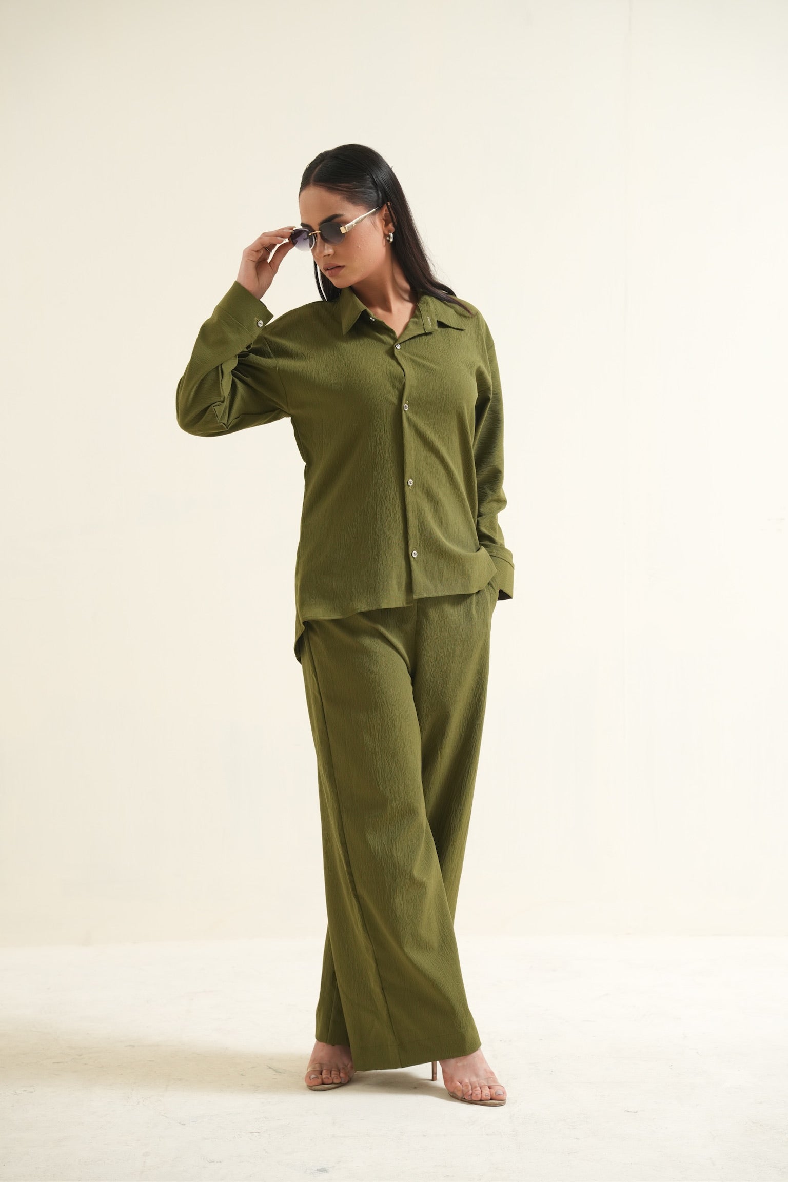 Women's Olive Green Essential Co-Ord Set